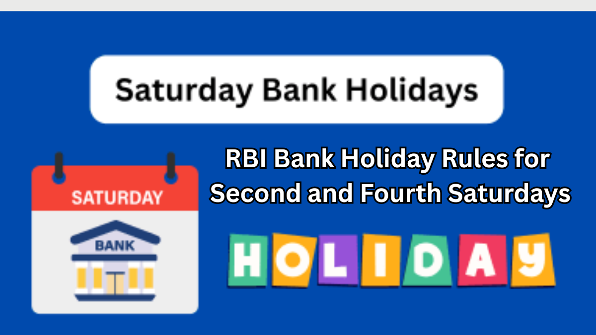 RBI Bank Holiday Rules for Second and Fourth Saturdays – 2025 Guide