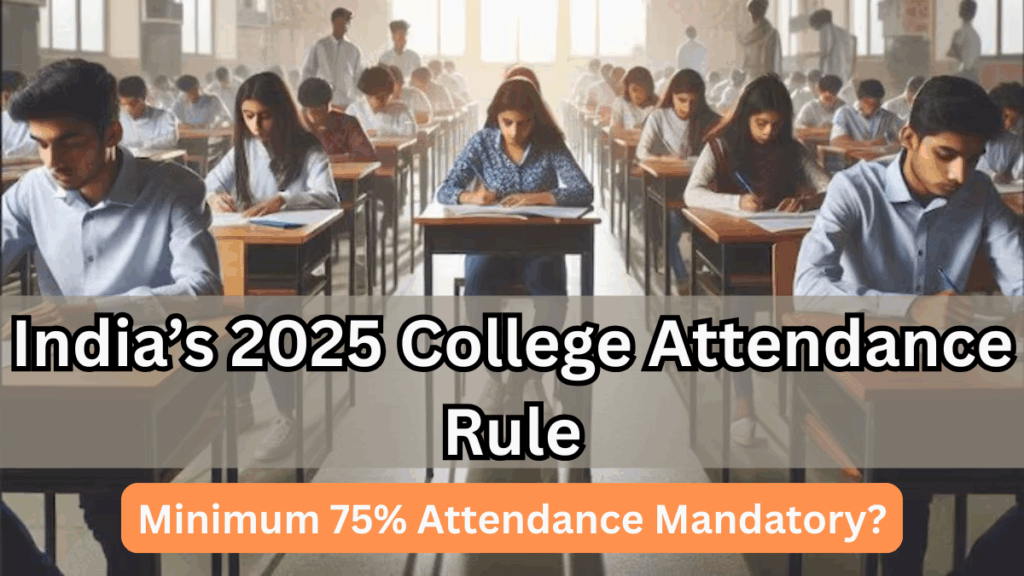 India’s 2025 College Attendance Rule – Minimum 75% Attendance Mandatory?