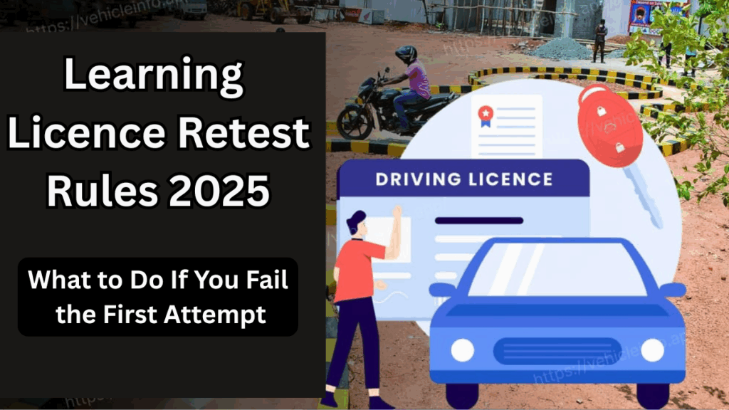 Learning Licence Retest Rules 2025 – What to Do If You Fail the First Attempt